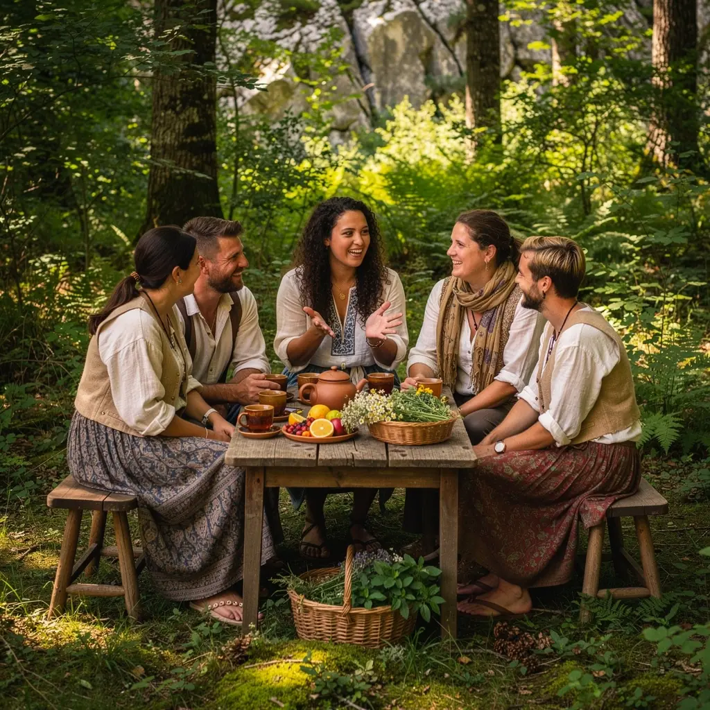 Zagrijavanje vode za pripremu čaja u staroj keramičkoj posudi.